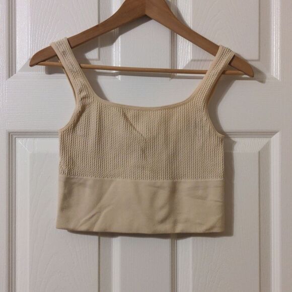 H&M Tops - H&M bralette‎ bra crop top Beige size m